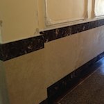 Rivestimento in Travertino e Dark Emperador