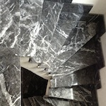 Treppe aus Grigio Carnico Marmor