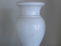 Bianco Carrara Marble Vase - Made in Italy